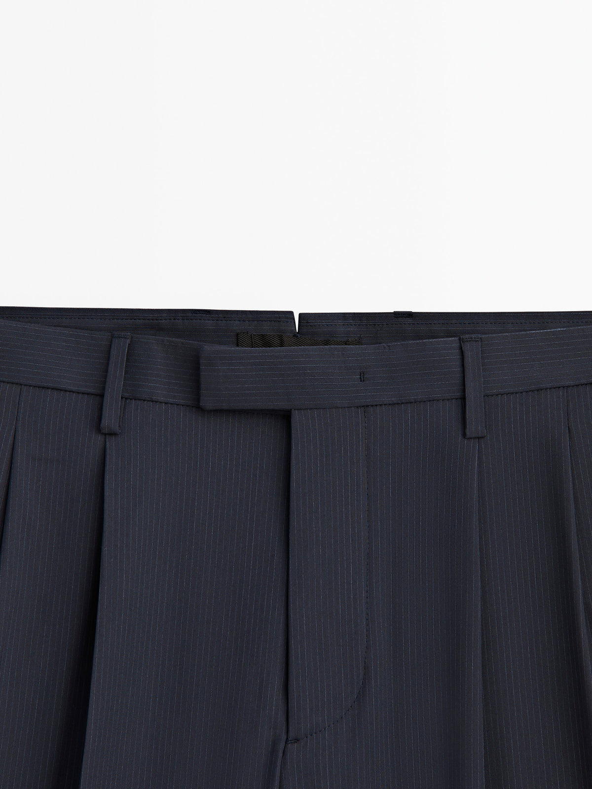 Pantalón traje raya diplomática -Studio - MARINO OSCURO