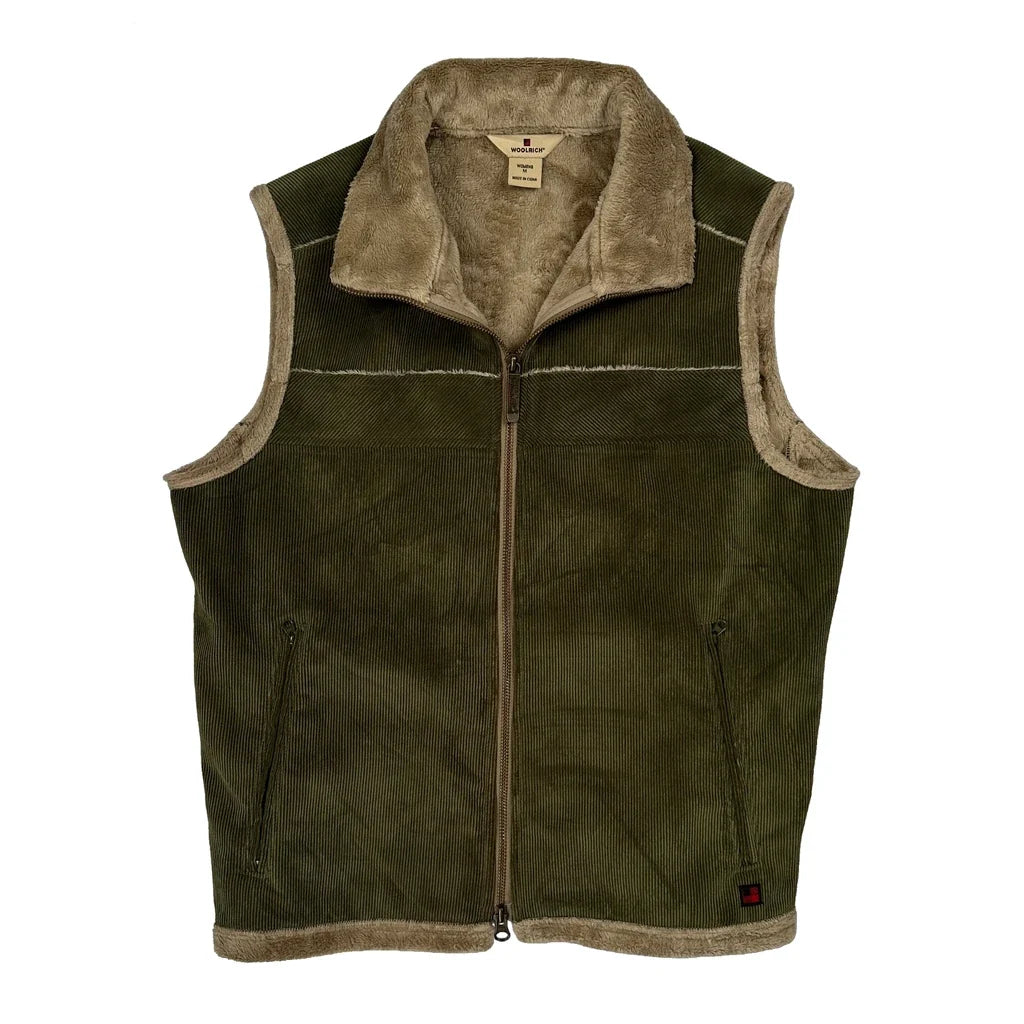 Woolrich Vest - Medium Green Corduroy