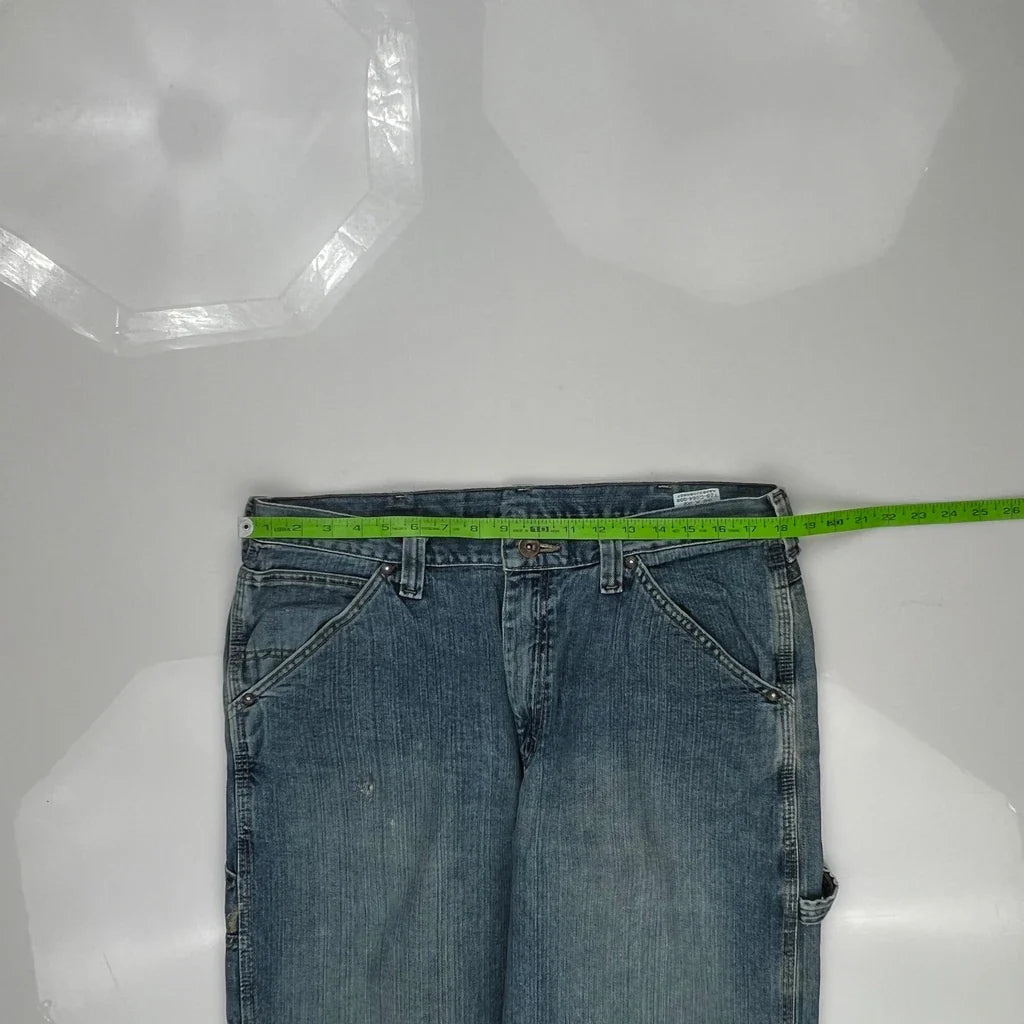 Wrangler Carpenter Jeans - 36W 32L Blue Cotton