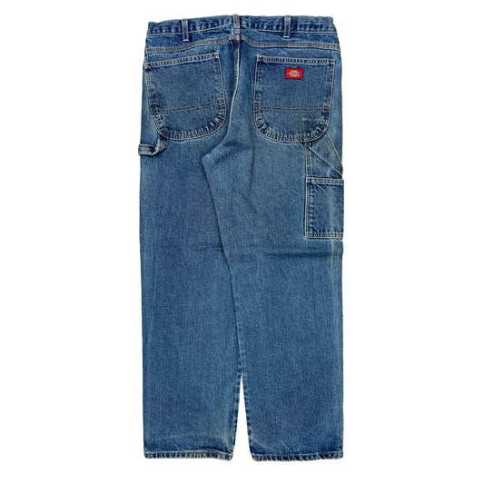 Dickies Carpenter Jeans - 36W 32L Blue Cotton