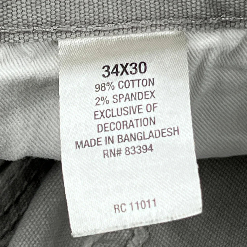 Ridge Cut Carpenter Pants - 34W 30L Gray Cotton