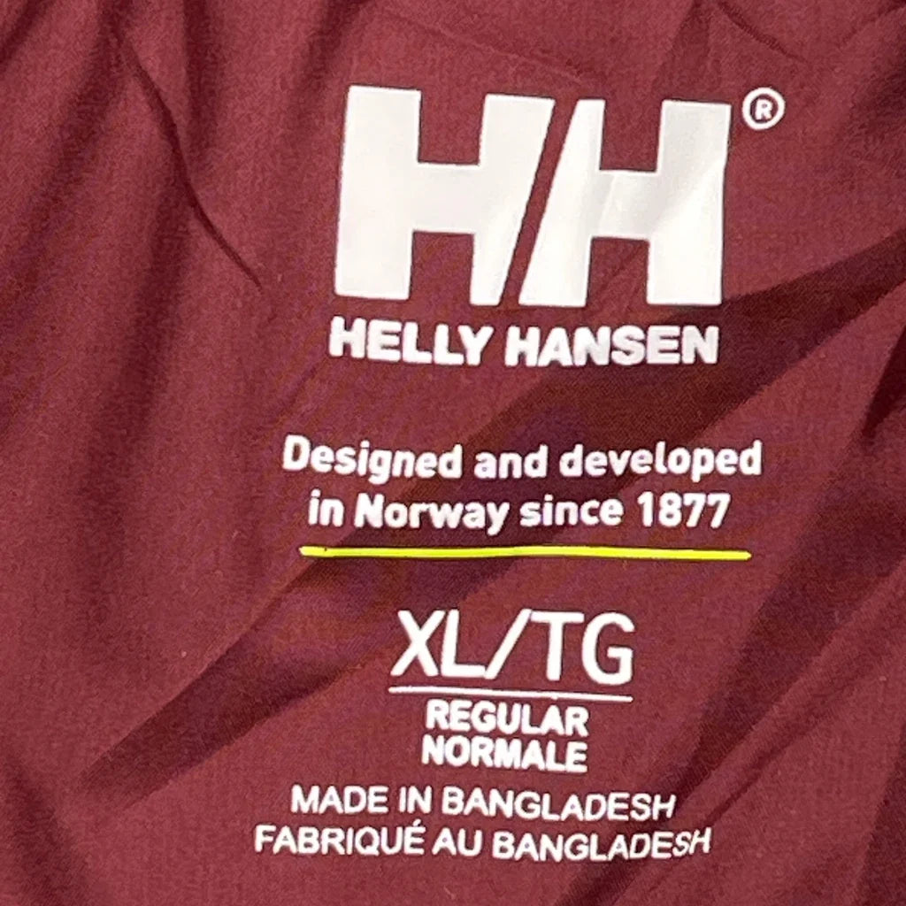 Helly Hansen Fleece Jacket - XL Burgundy Polyester