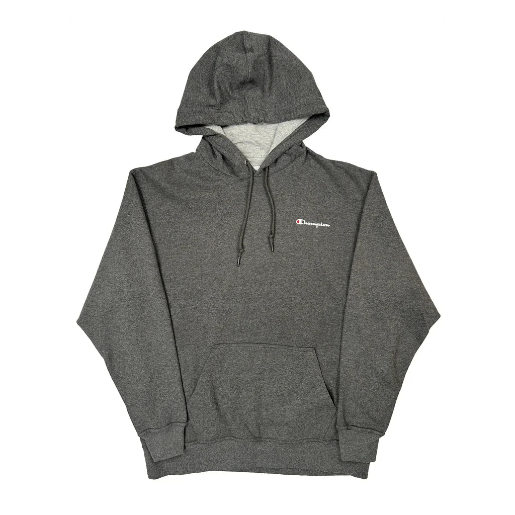 Champion Hoodie - XL Gray Cotton Blend
