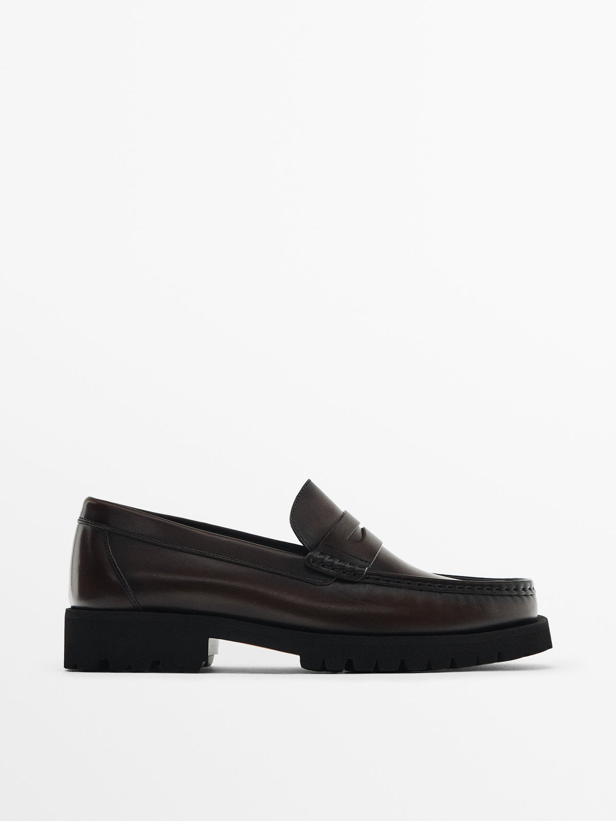 Mocasín piel napa marrón - Studio - MARRÓN