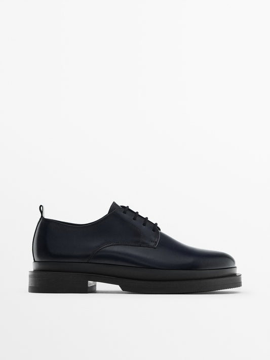 Zapato piel napa marino - Studio - AZUL