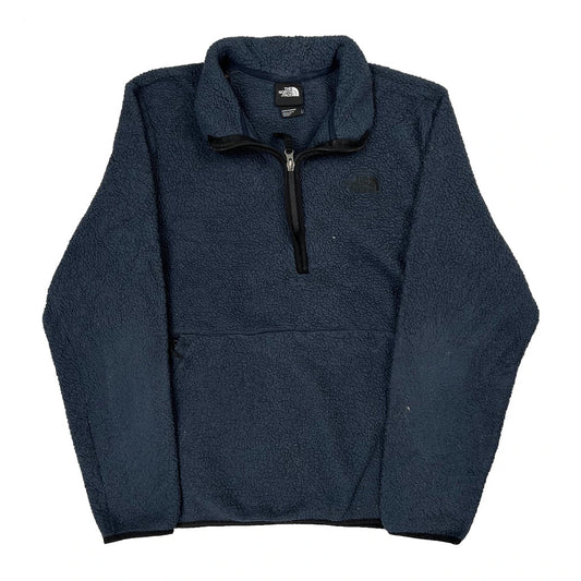 The North Face Fleece - Large Blue Polyester