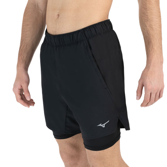 Mizuno Core 2 in 1 7.5in Pantaloncini Black