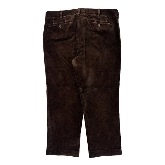 Polo By Ralph Lauren Cord Pants - 34″ Waist Brown Cotton