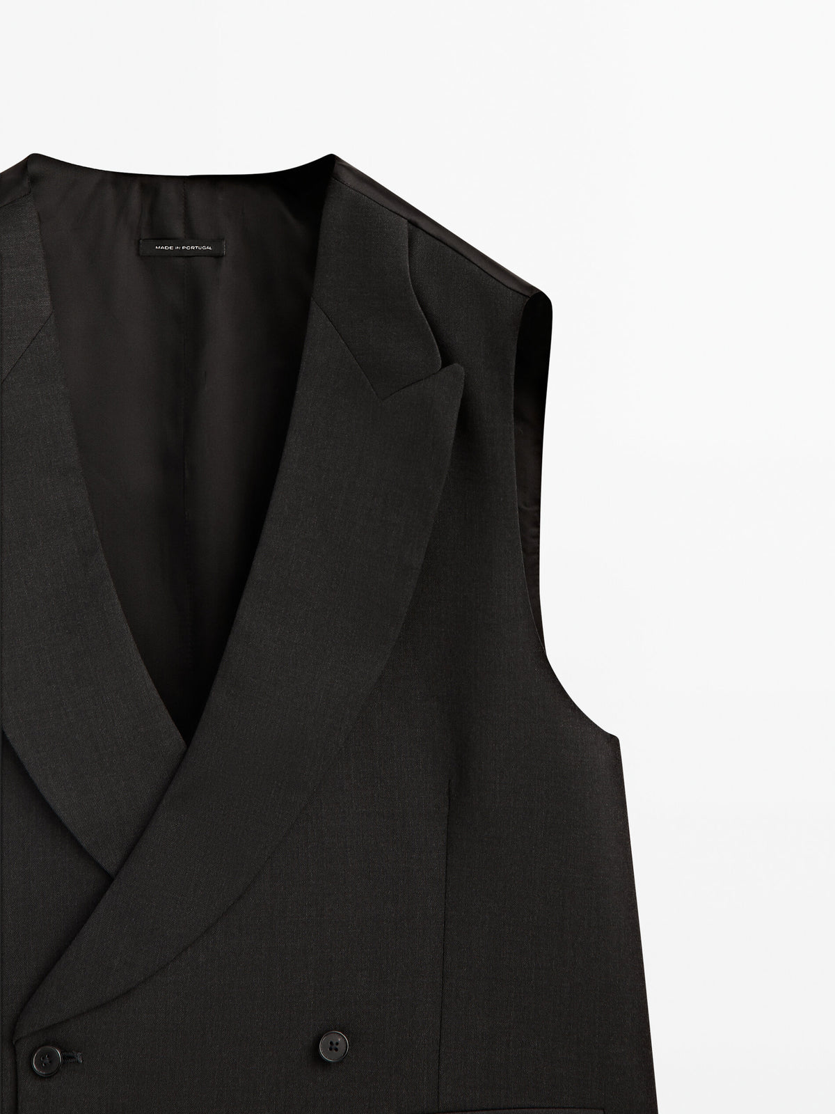 Chaleco traje lana gris - MARENGO