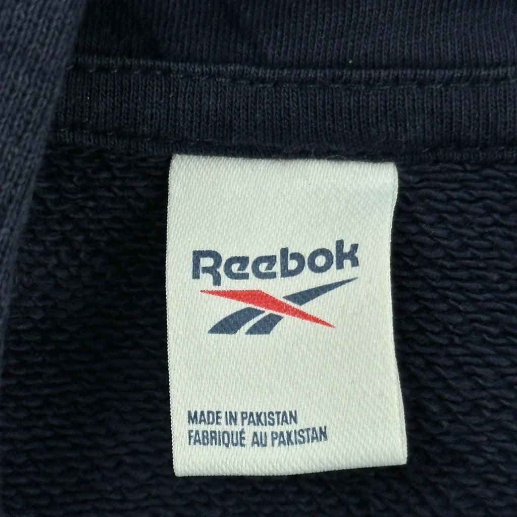 Reebok Hoodie - Medium Navy Cotton