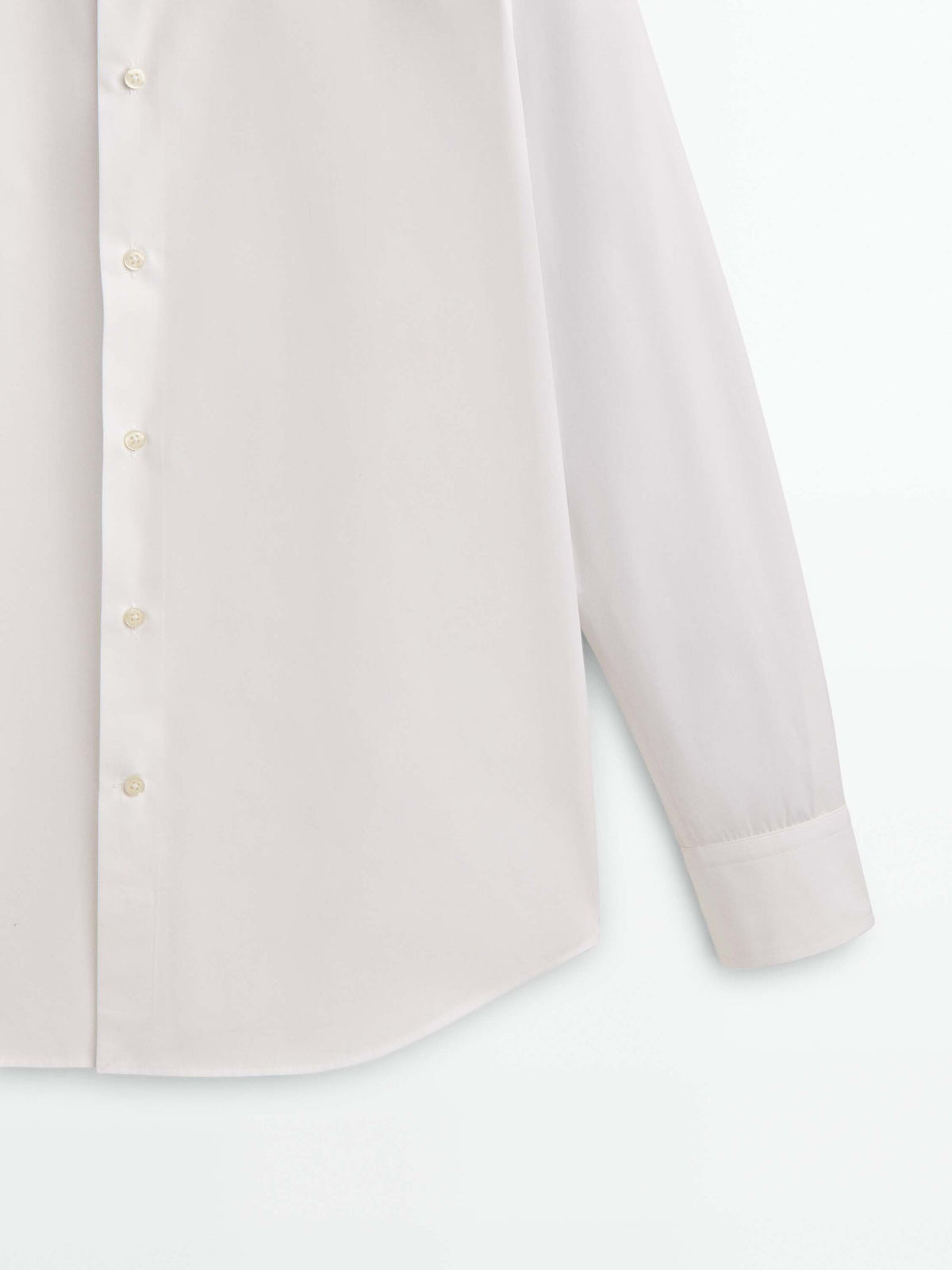 Camisa popelín algodón regular fit - BLANCO