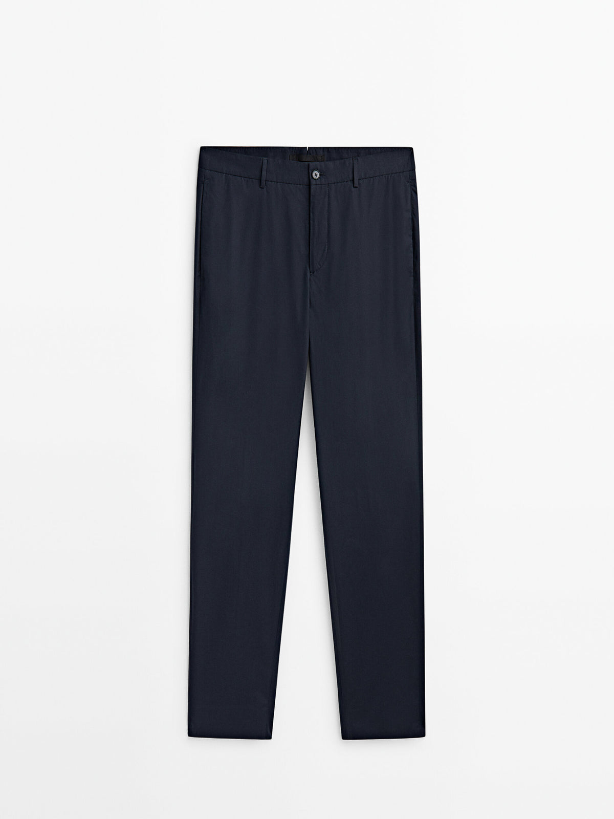 Pantalón traje popelín -Studio - AZUL MARINO