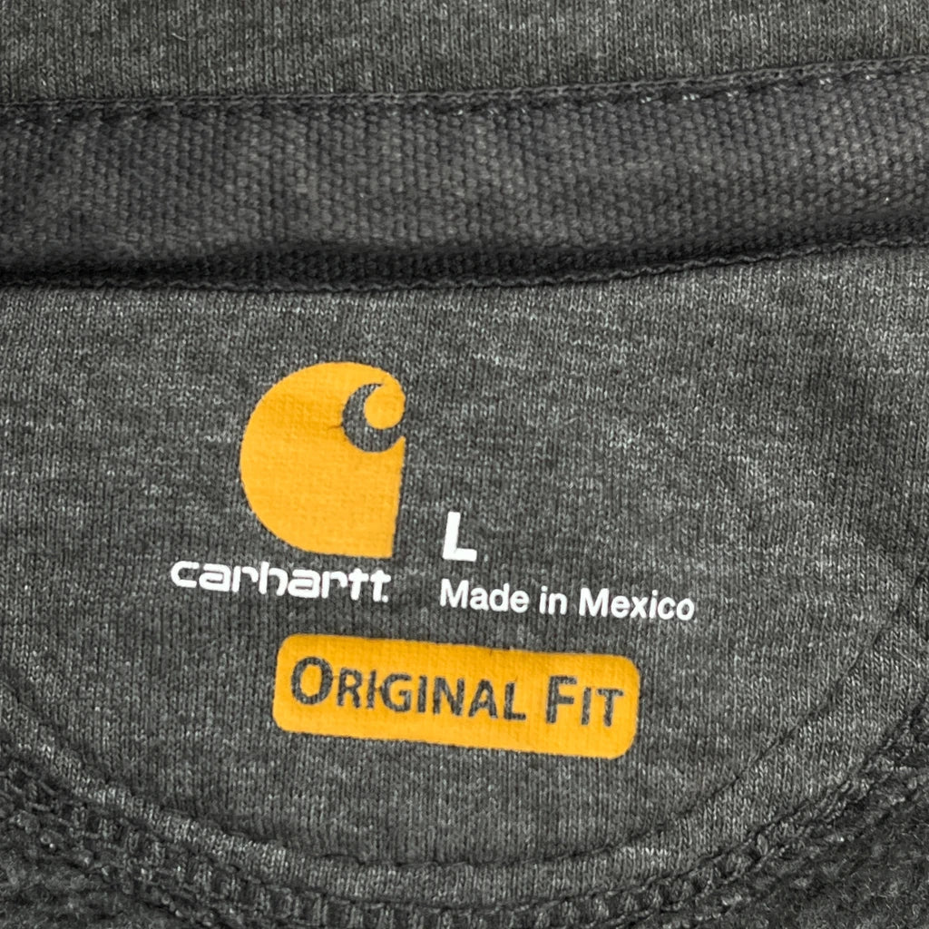Carhartt Hoodie - Large Gray Cotton Blend