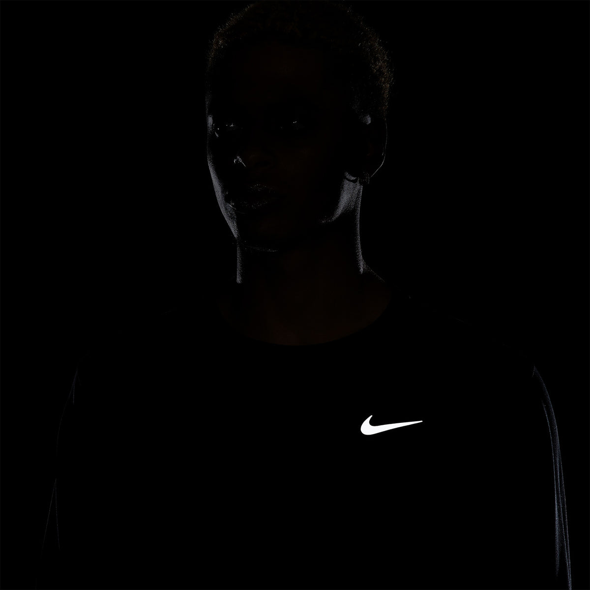 Nike Dri-FIT UV Miler Maglia Black/Reflective Silver