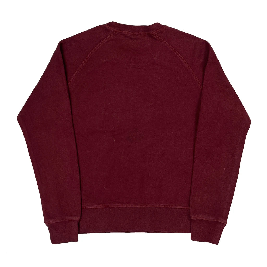The North Face Sweatshirt - Medium Burgundy Cotton