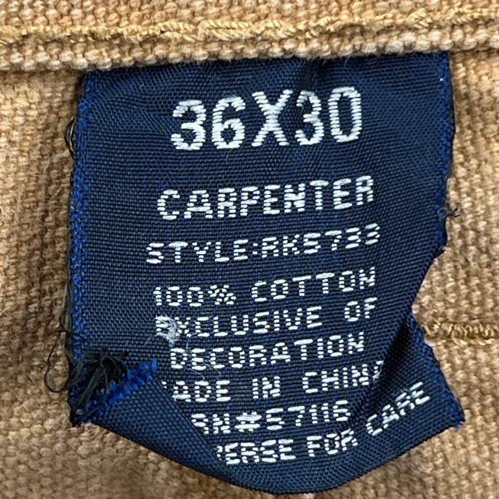 Unbranded Carpenter Pants - 36W 29L Beige Cotton