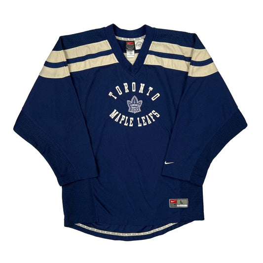 Toronto Maple Leafs Nike Nhl Jersey - Large Blue Polyester