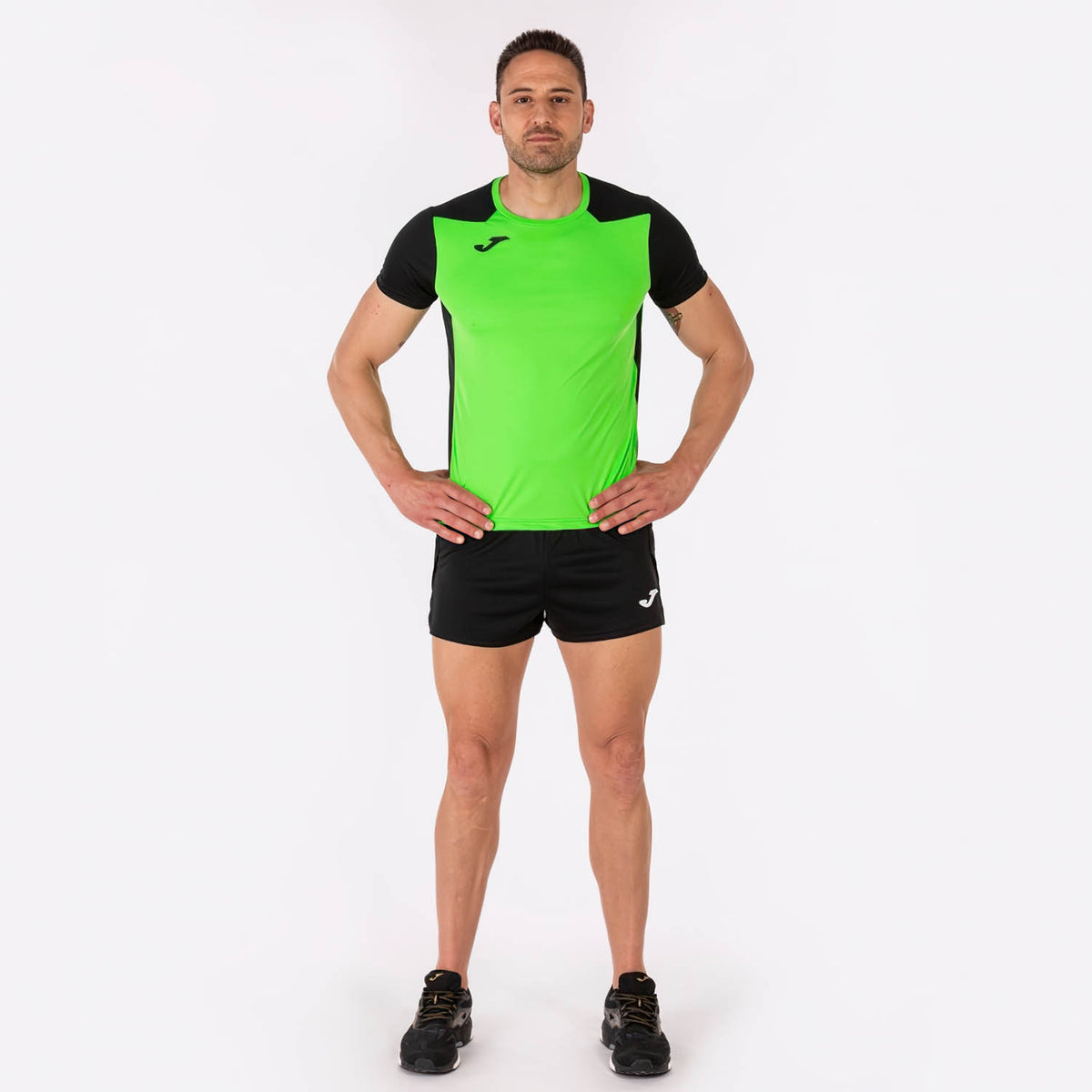 Joma Record II Maglietta Fluor Green/Black
