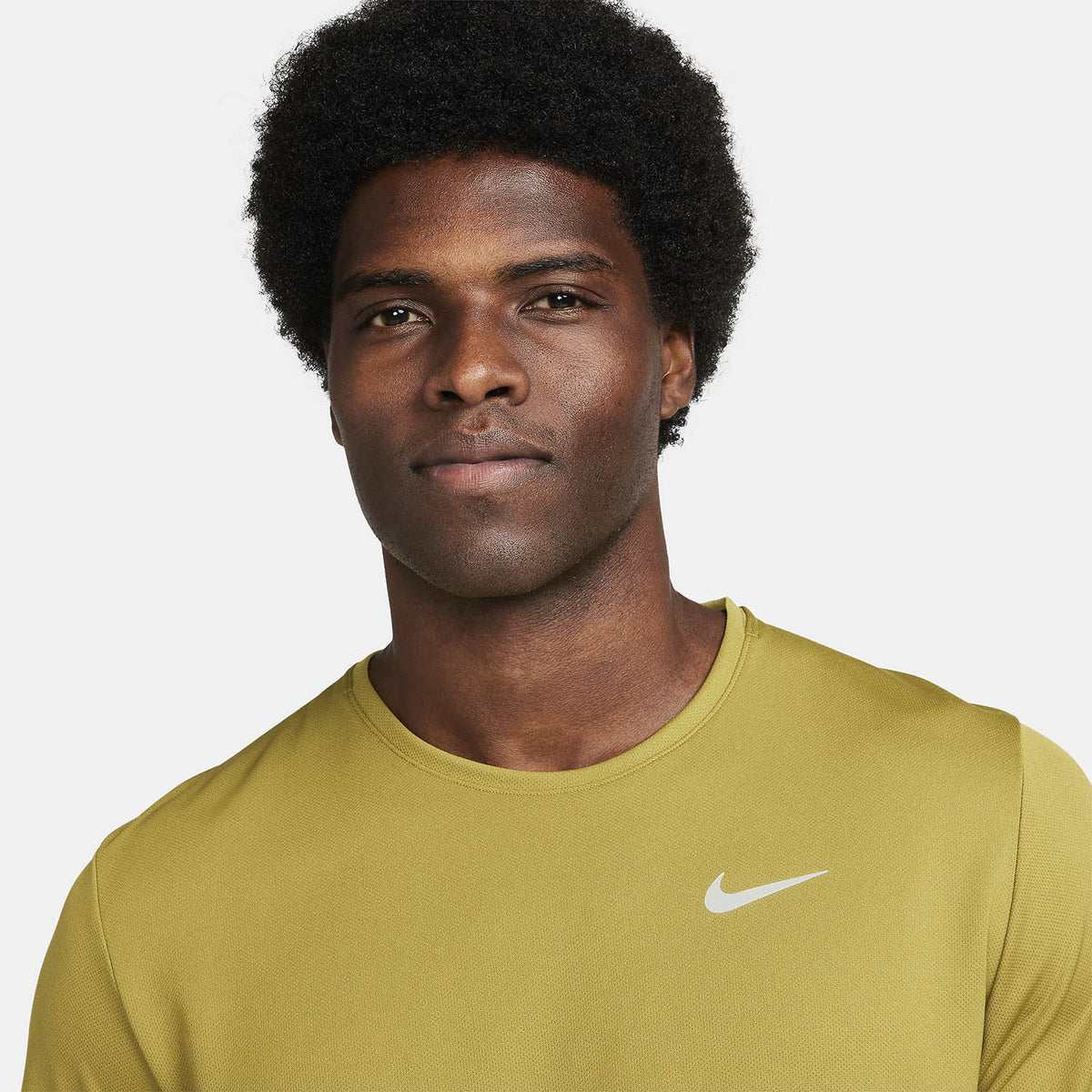 Nike Dri-FIT UV Run Division Miler Maglietta Pacific Moss/Reflective Silver