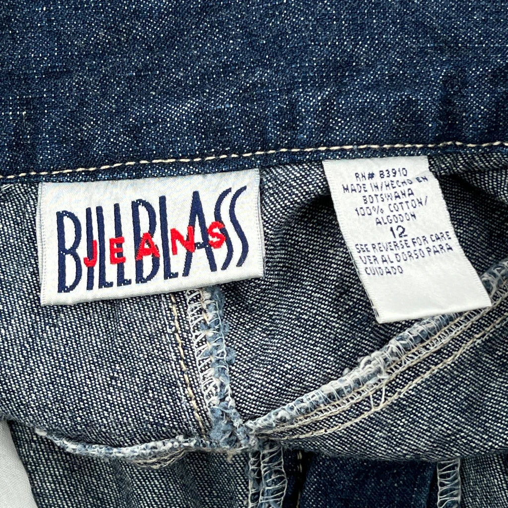 Bill Blass Jeans - 32W US 10 Blue Cotton