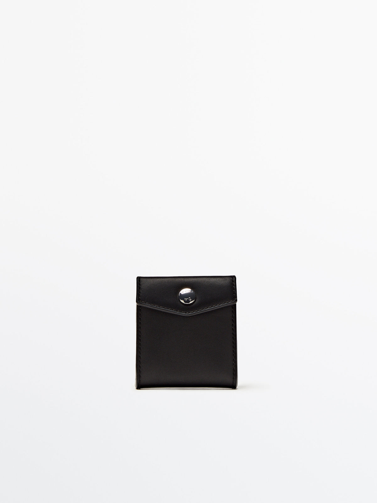 Monedero de piel - NEGRO