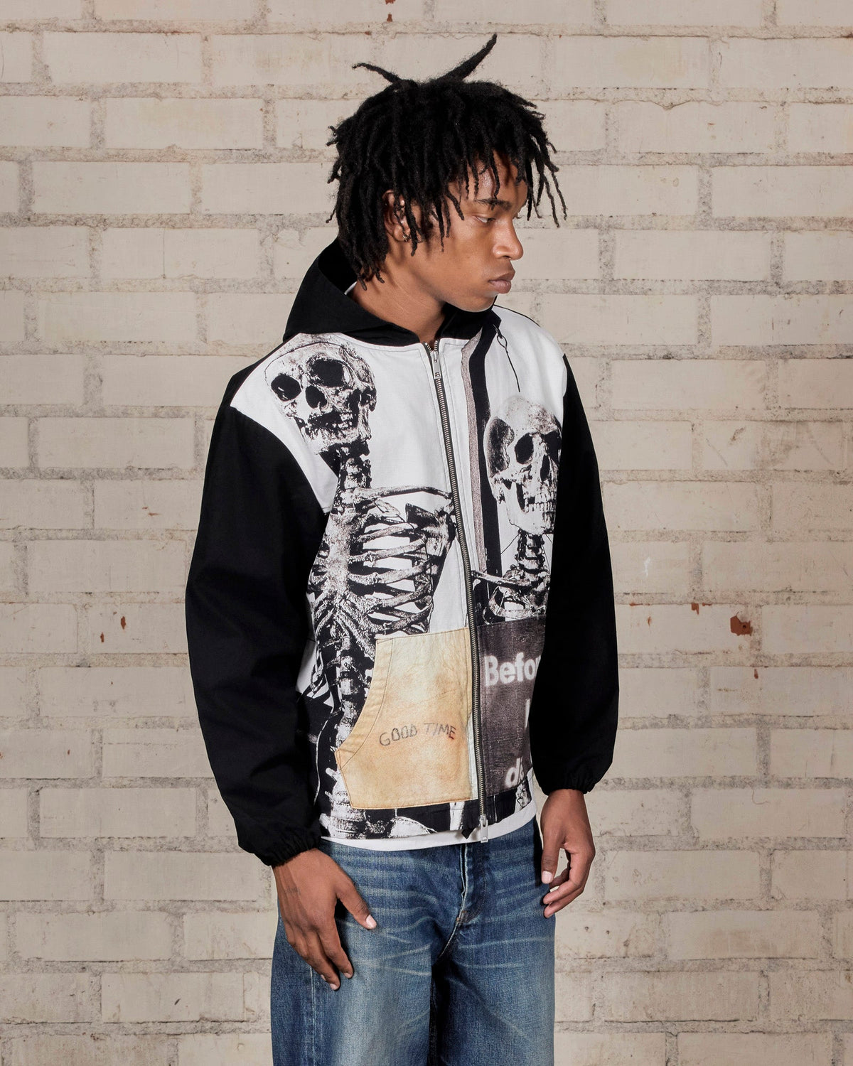 GOOD TIME ZIP PONCHO HOODIE
