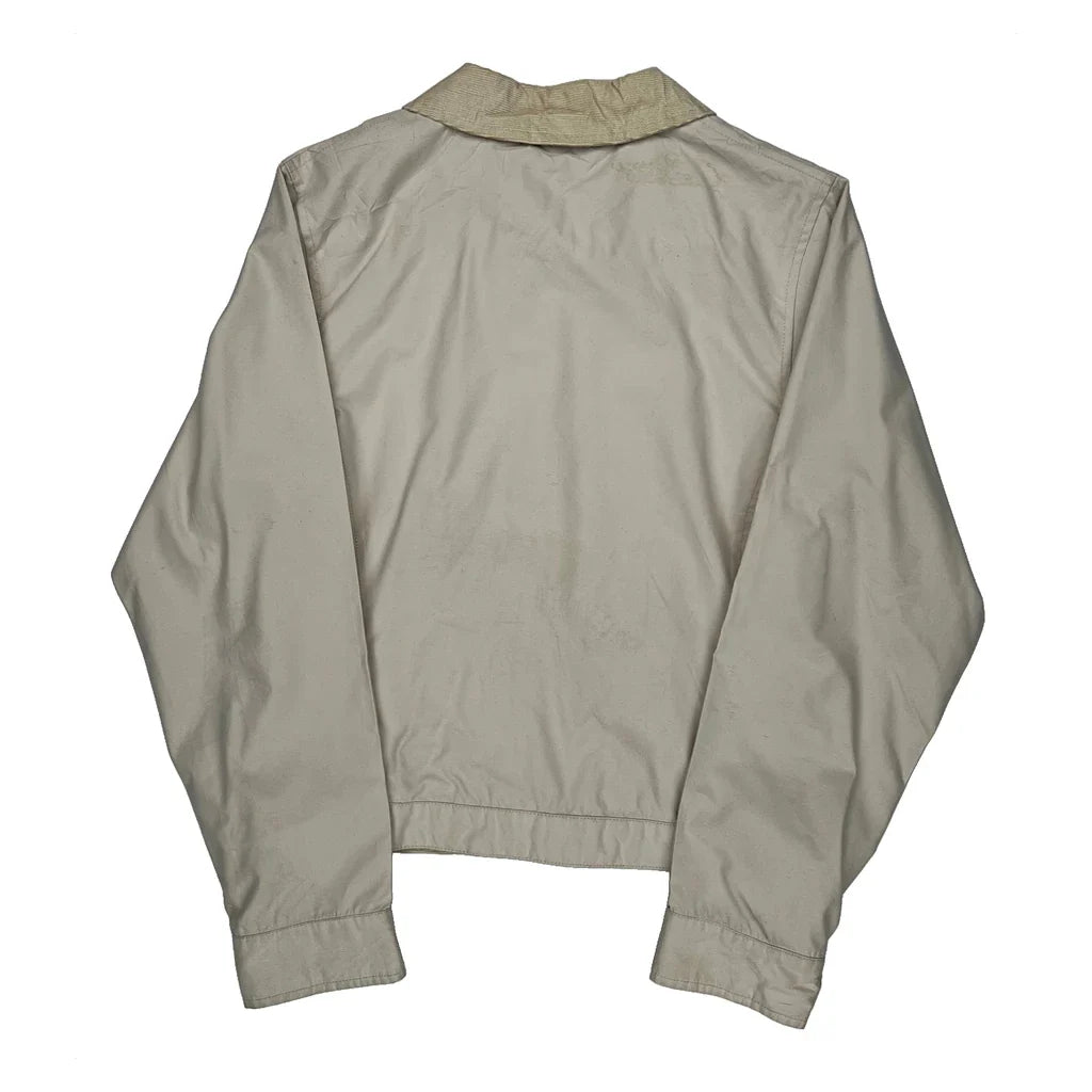 Tommy Hilfiger Cropped Harrington Jacket - Small Beige Cotton
