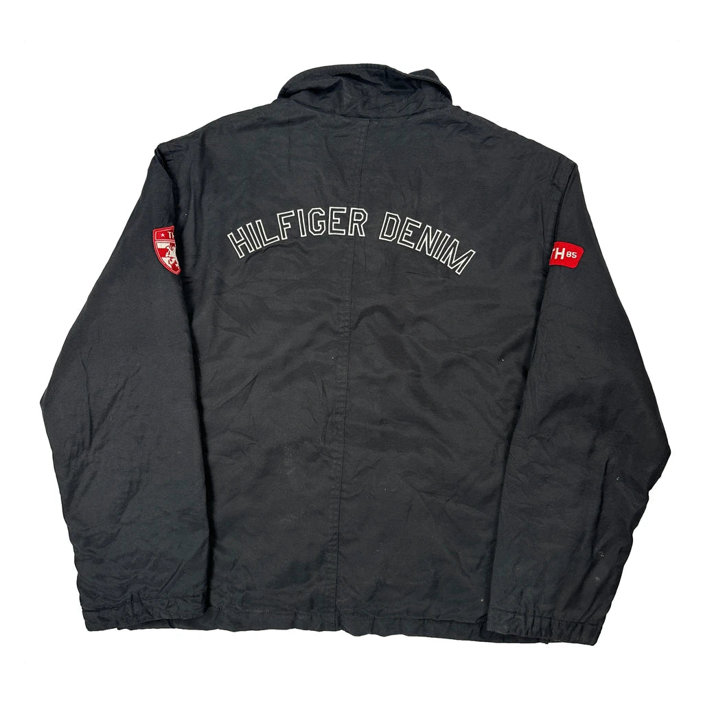 Tommy Jeans Spellout Jacket - XL Black Polyester