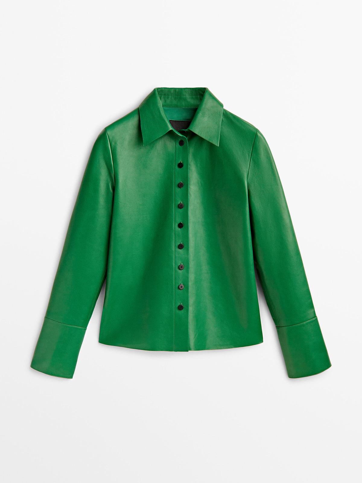 Camisa piel napa verde - VERDE