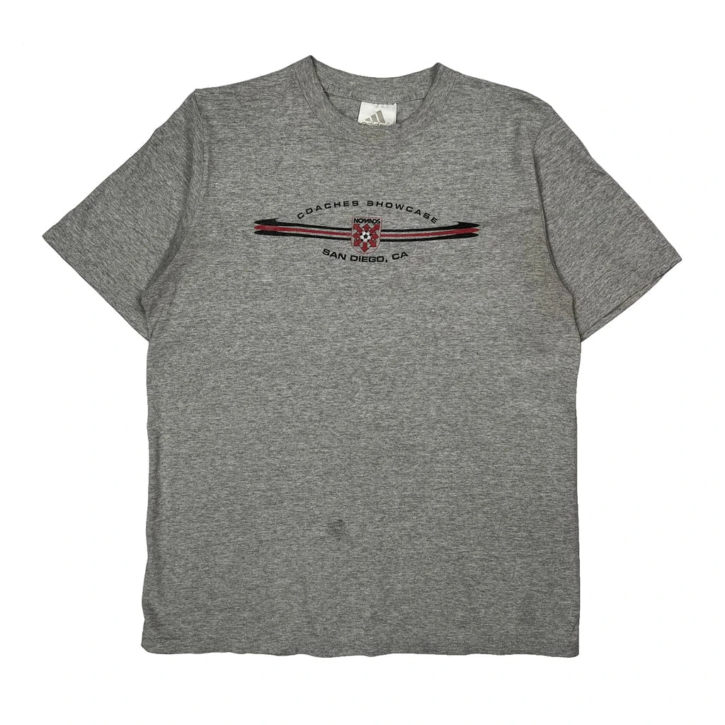 Coaches Showcase San Diego, Ca Adidas Graphic T-Shirt - XL Gray Cotton