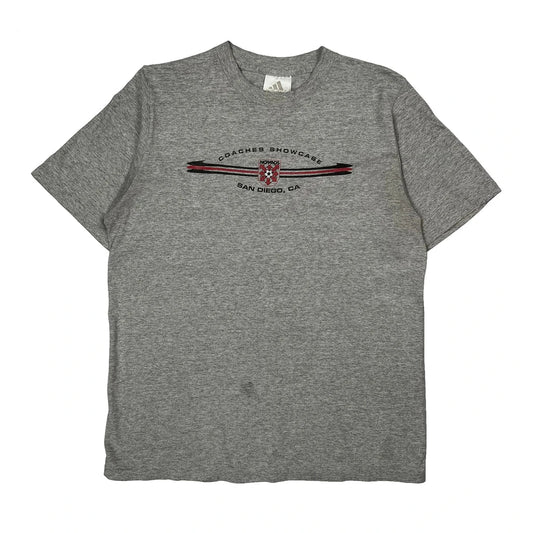 Coaches Showcase San Diego, Ca Adidas Graphic T-Shirt - XL Gray Cotton