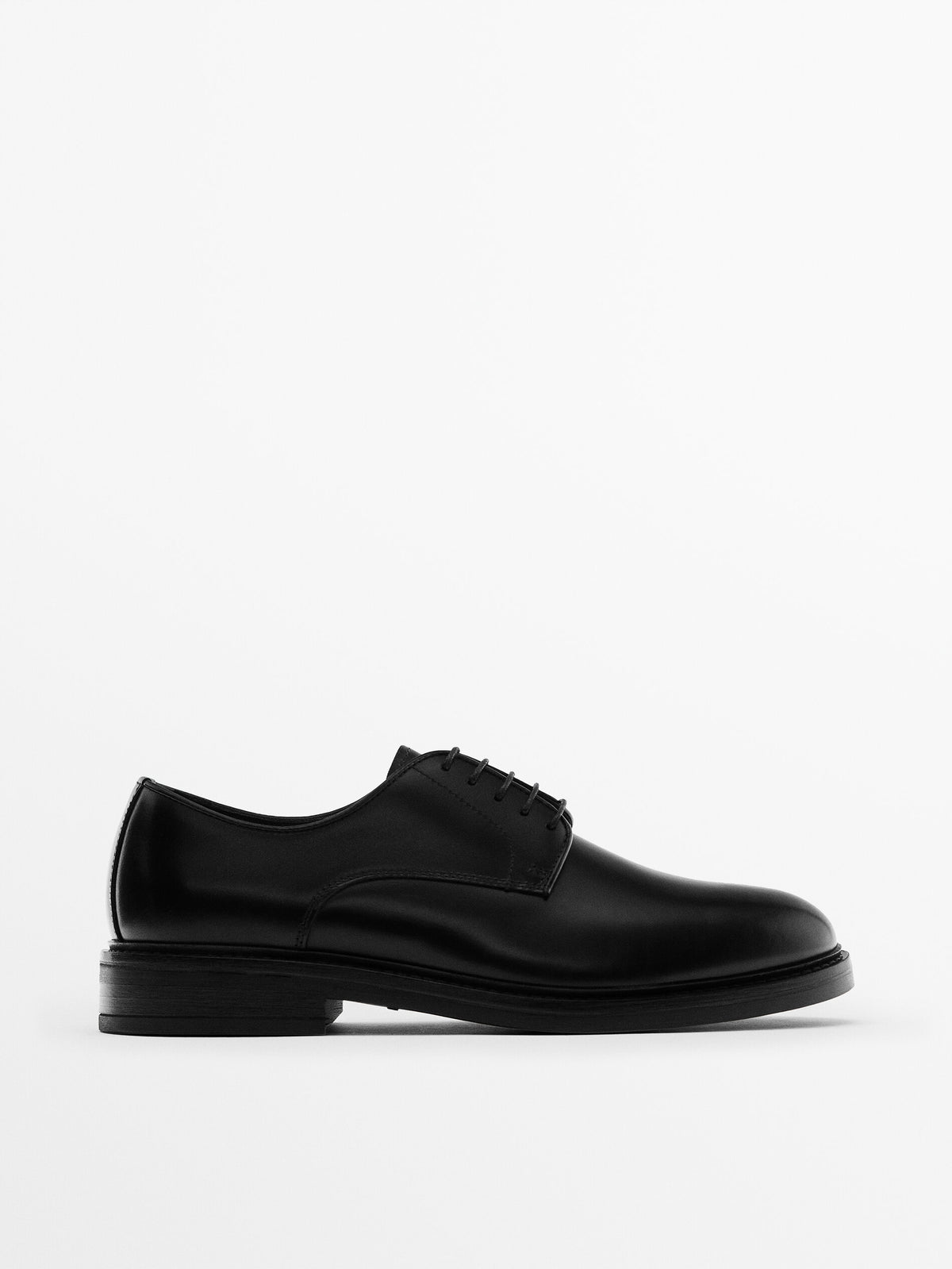 Zapato derby piel negro - NEGRO
