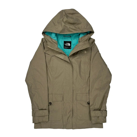 The North Face Waterproof Jacket - Medium Khaki Polyester