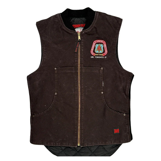 Ubc Toronto 27 Tough Duck Workwear Vest - Small Brown Cotton