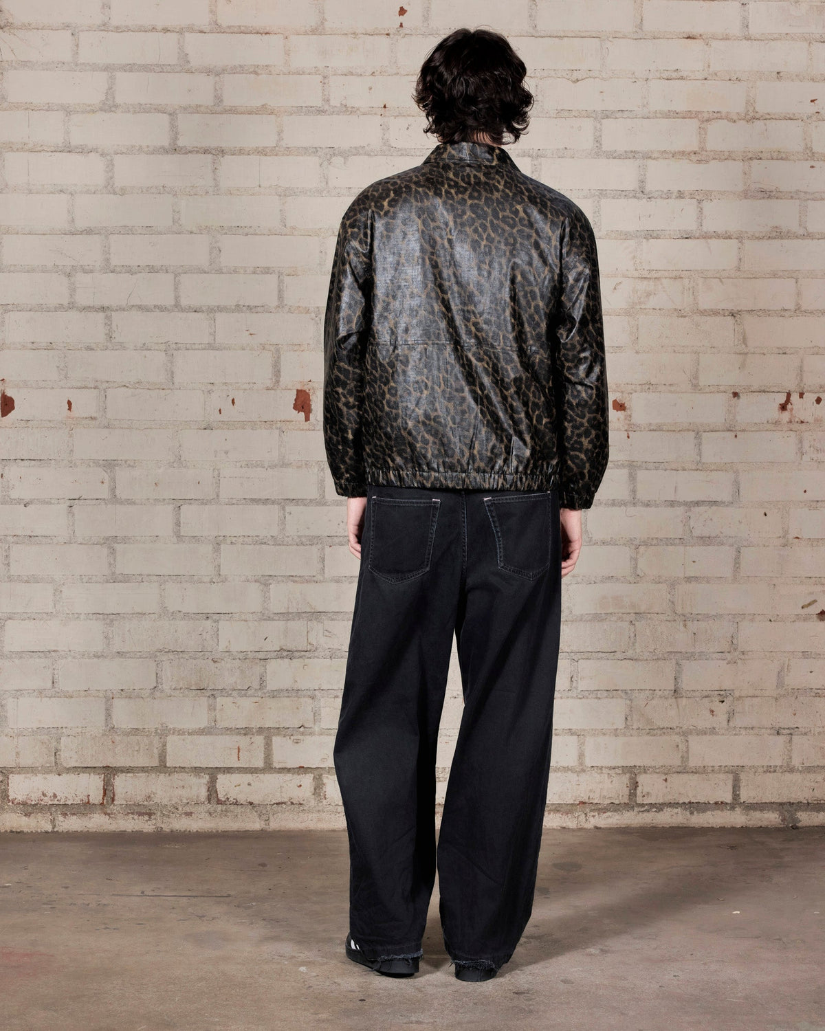 LEOPARD WAXED JACKET