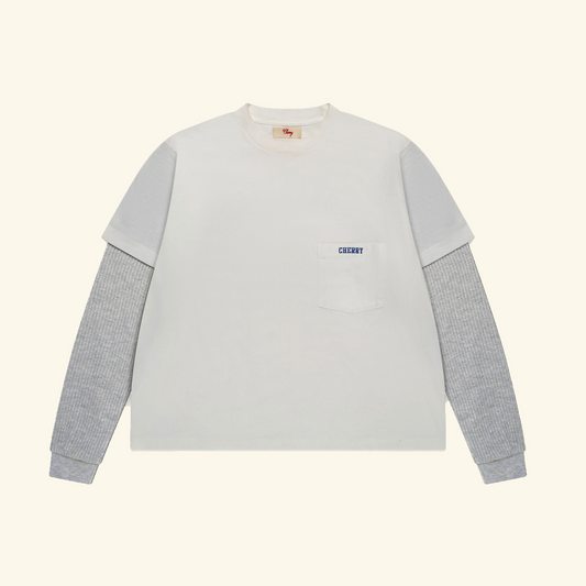 General Store Boxy Long Sleeve Thermal (Vintage White)