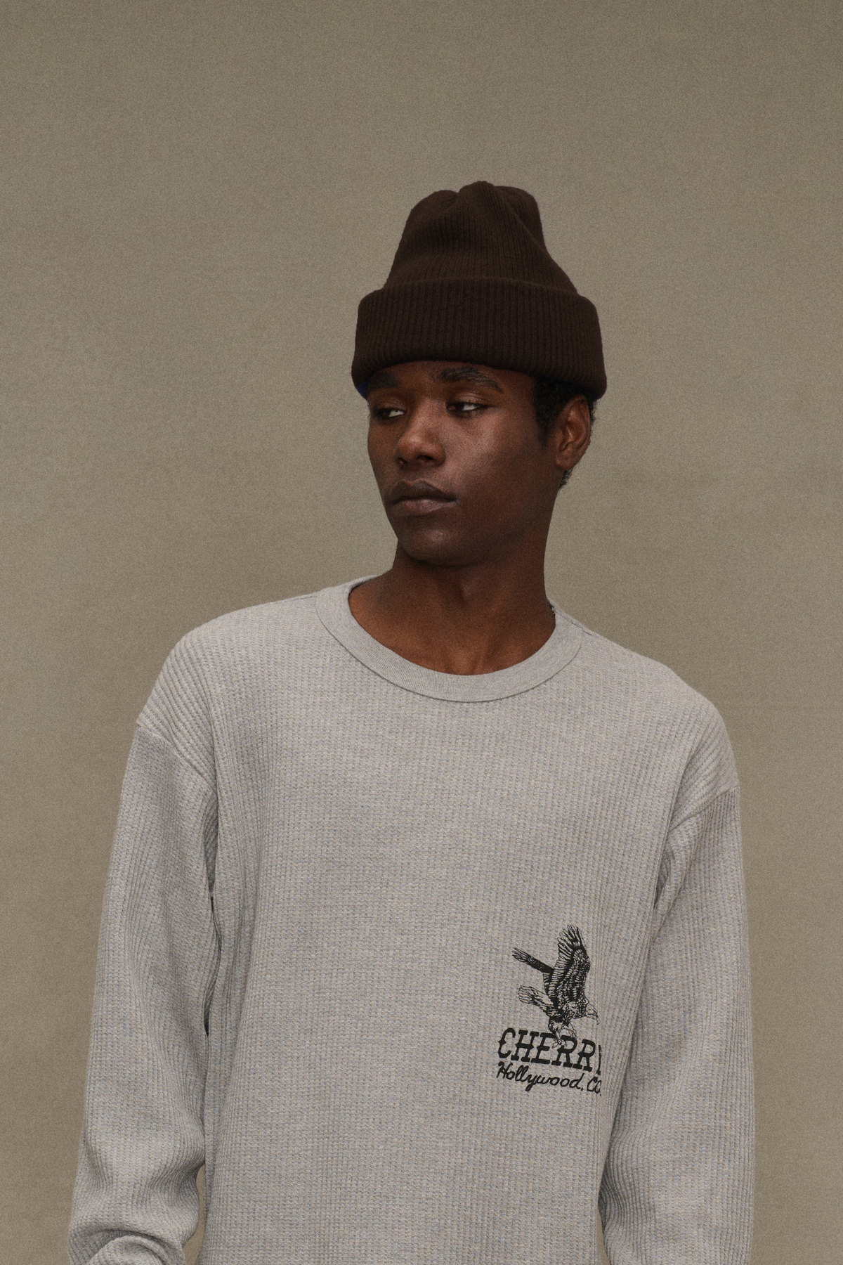 Cashmere Beanie (Brown)