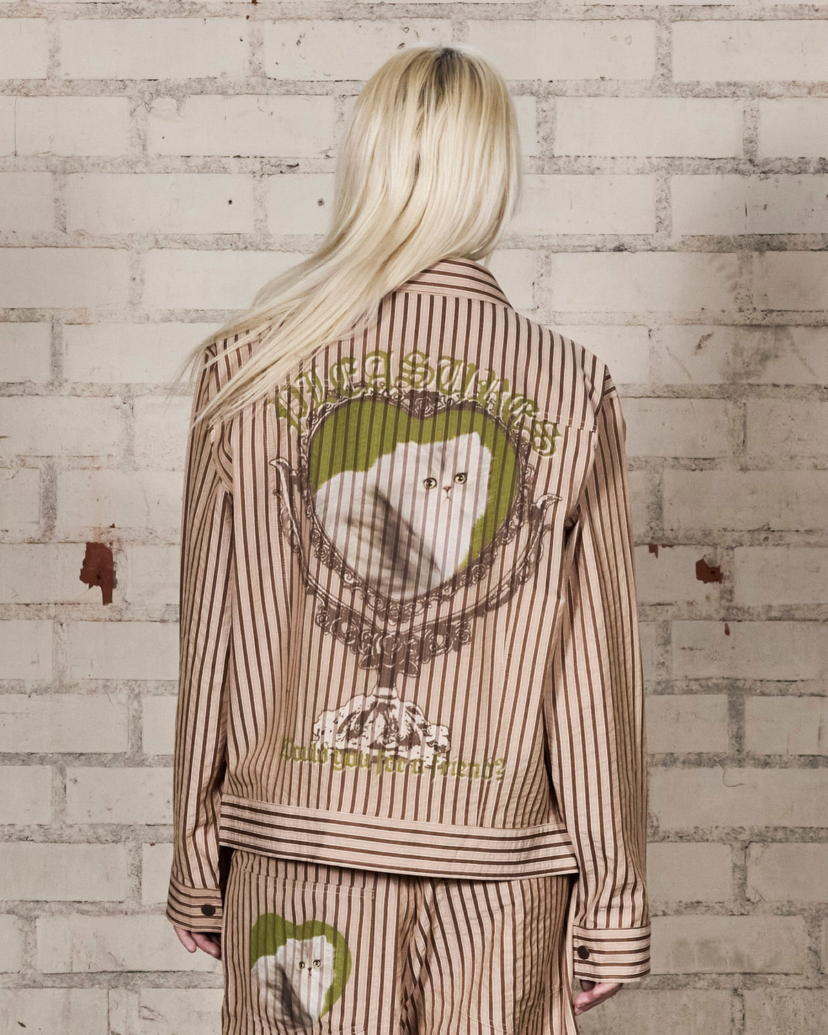 CAT MIRROR TRUCKER JACKET