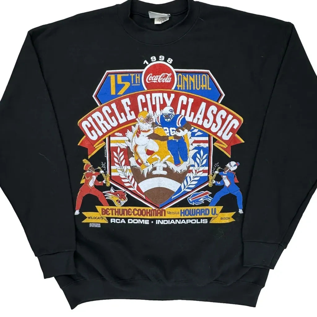 1998 Circle City Classic Lee Graphic Sweatshirt - XL Black Cotton