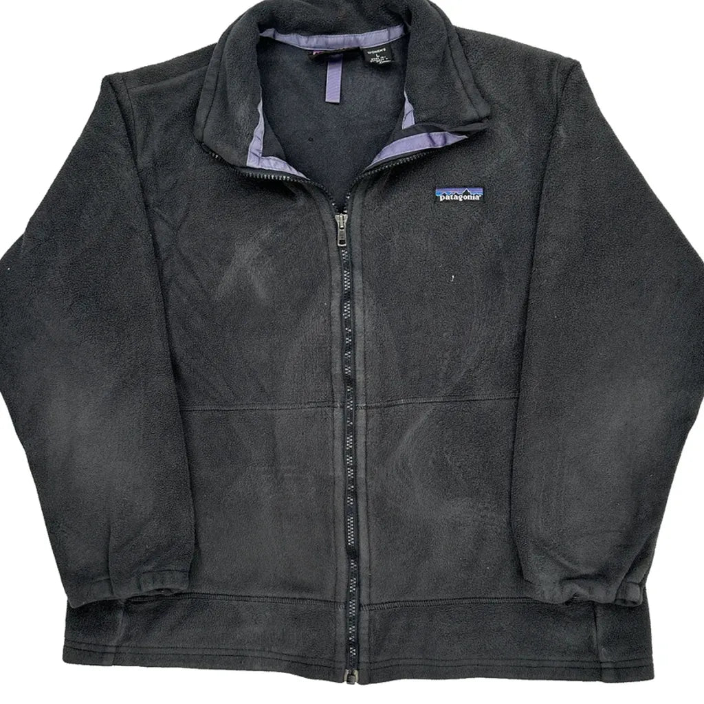 Patagonia Fleece Jacket - Large Black Polyester