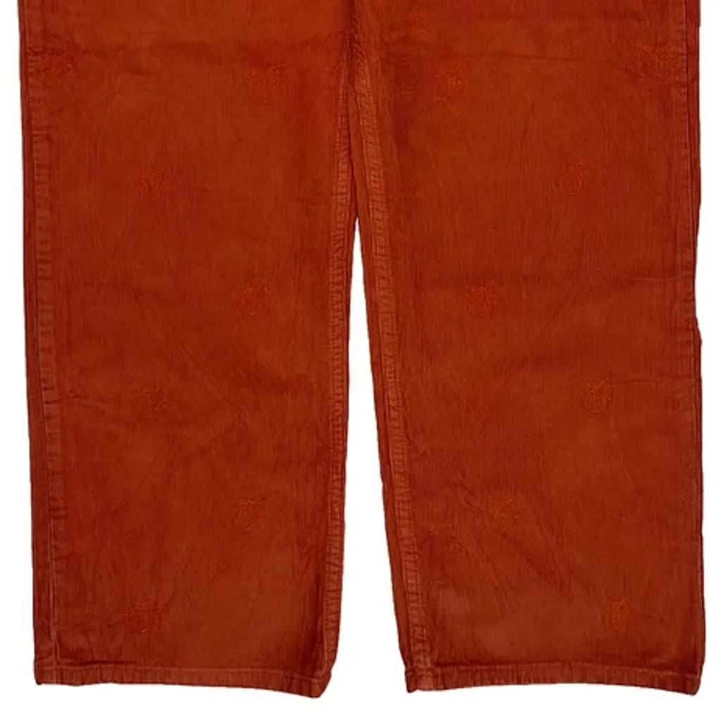 Lee Cord Pants - 32″ Waist Orange Corduroy