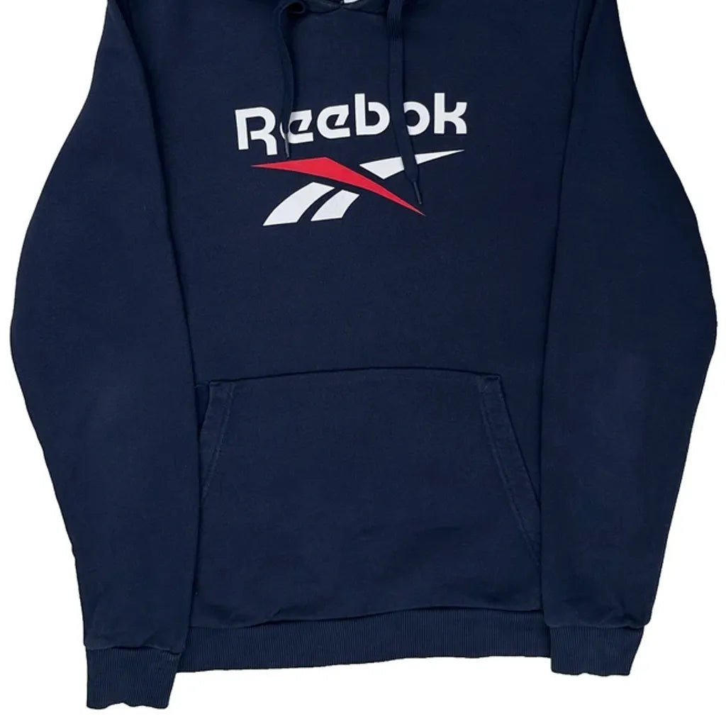 Reebok Hoodie - Medium Navy Cotton