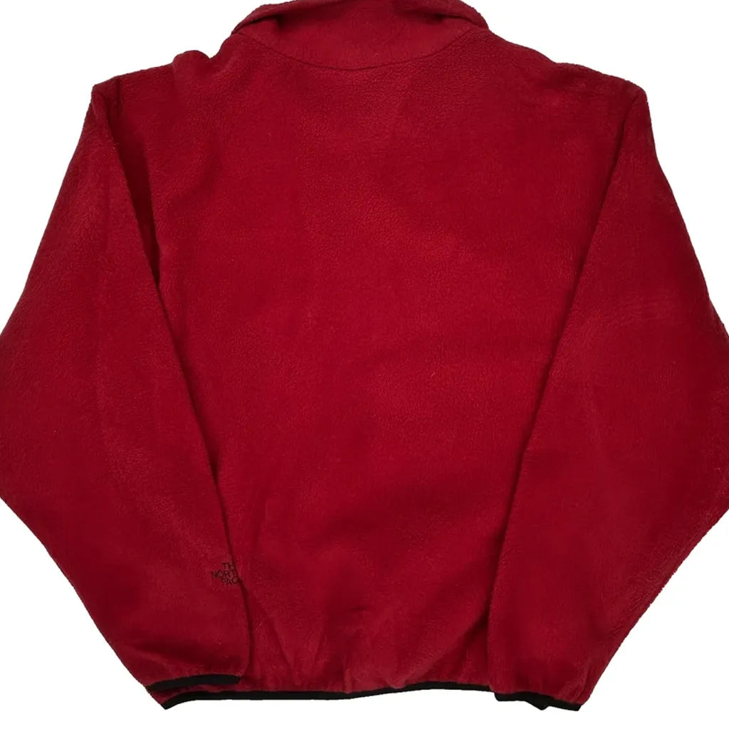 The North Face Fleece - Large Red Polyester