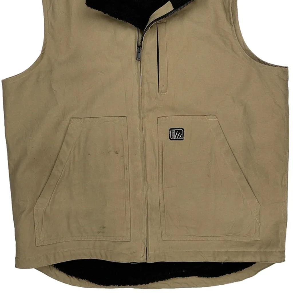 Fintech Workwear Vest - Large Beige Cotton