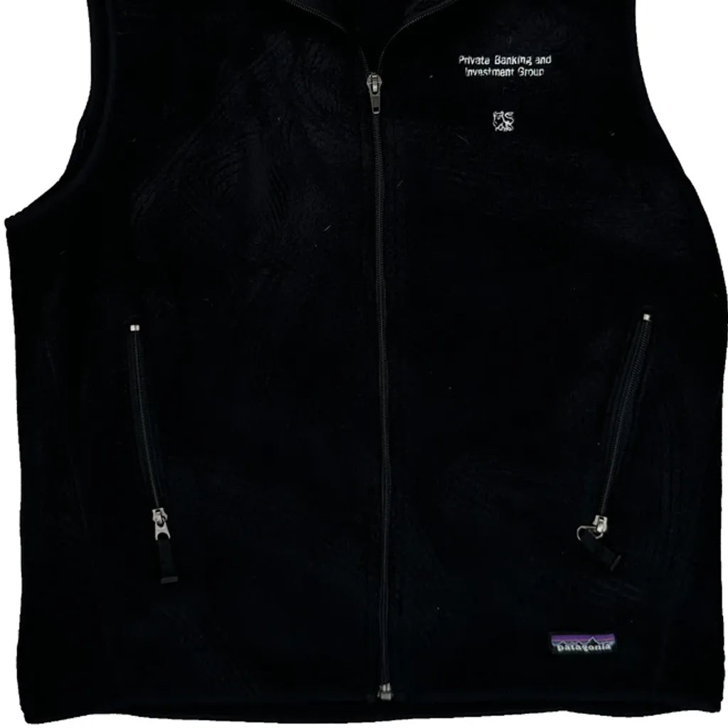 Patagonia Synchilla Fleece Vest - Medium Black Polyester