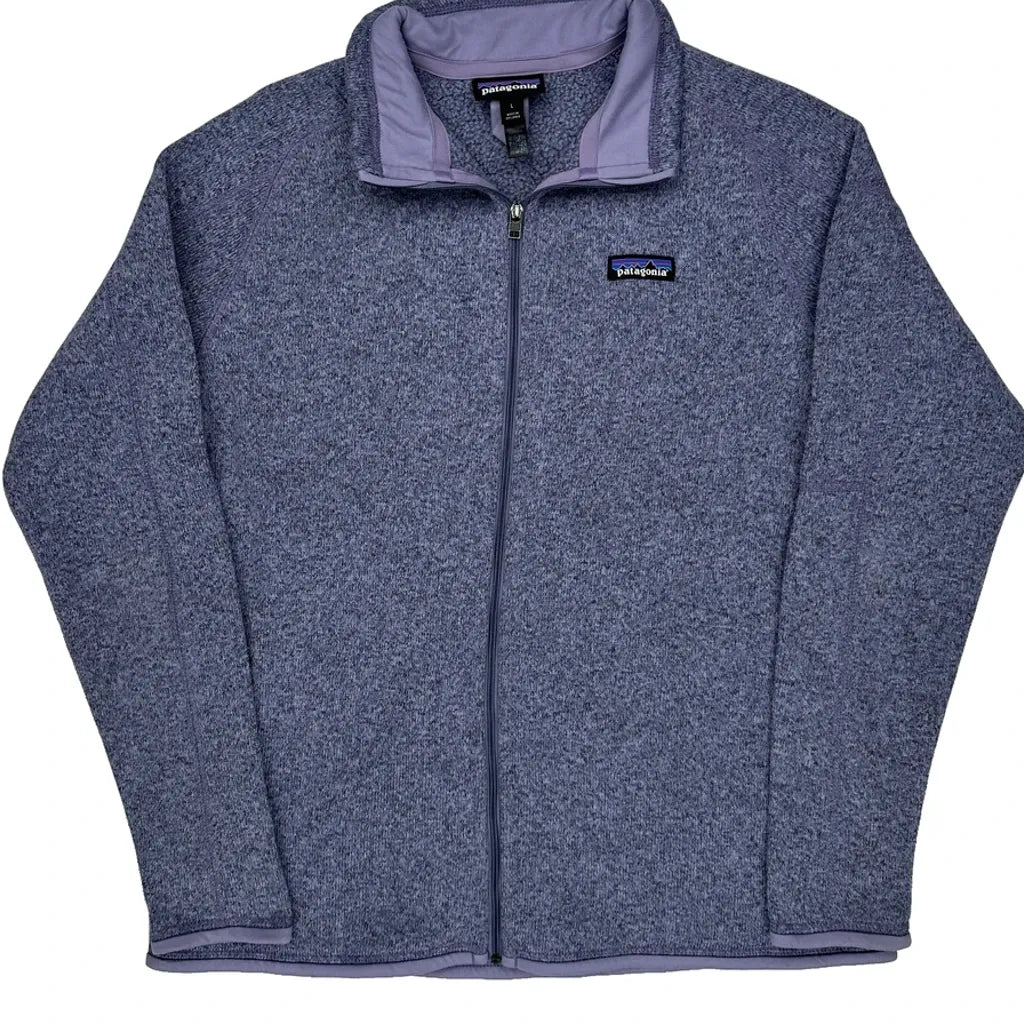 Patagonia Fleece Jacket - Large Blue Polyester
