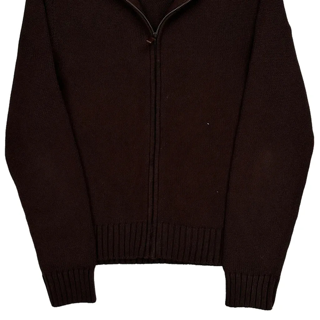 Ralph Lauren Zip Up - Medium Brown Cotton