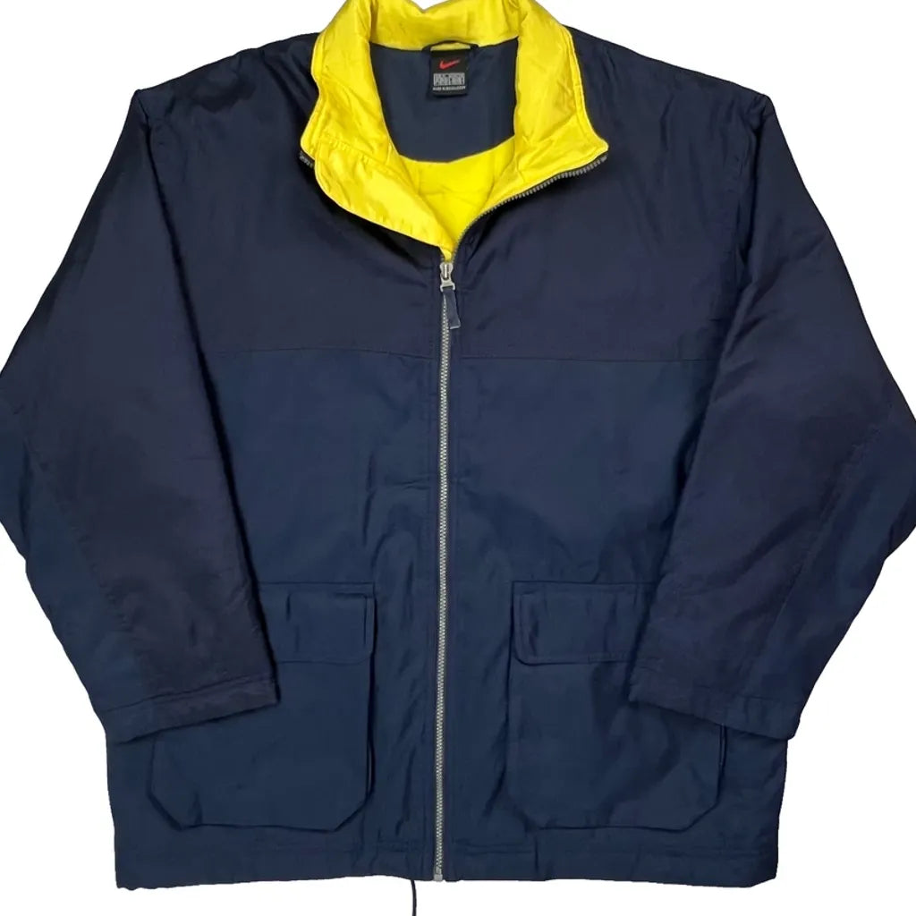 Nike Spellout Windbreaker - Medium Navy Polyester