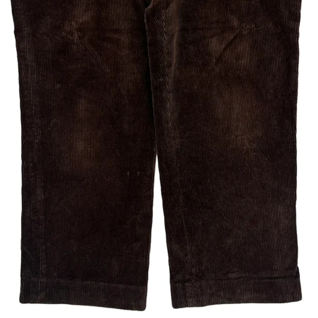Polo By Ralph Lauren Cord Pants - 34″ Waist Brown Cotton