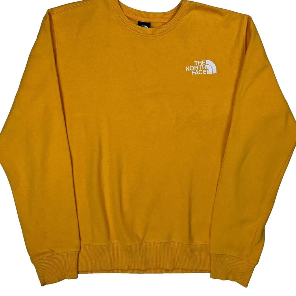 The North Face Sweatshirt - Large Yellow Cotton